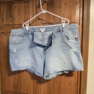 Maurices Light Blue Jean Shorts